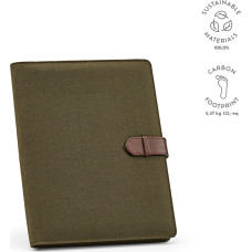 Eliot A4 Folder rCotton. 64 FSC sheet notepad and rPU closure