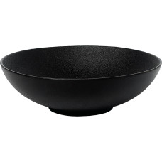 Leela Baralee FINE PLUS SEKLA BĻODA 17CM, MELNA, PORCELĀNS, Leela Baralee