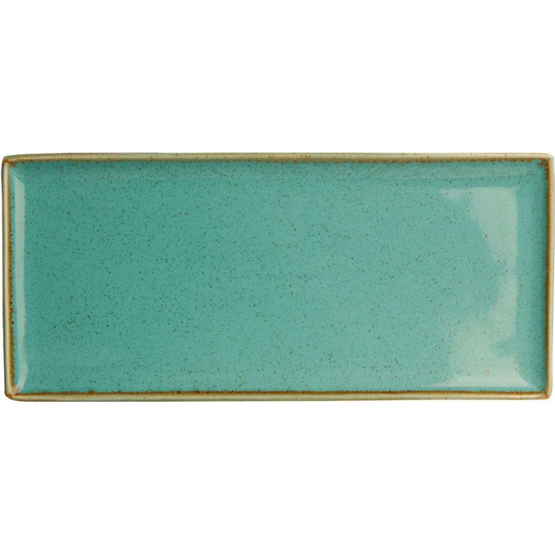 Porland SEASONS TURQUOISE taisnstūrveida &scaron;ķīvis 36x15cm, Porland