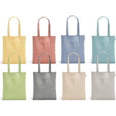 RYNEK. Recycled cotton bag (70%) and polyester (30% rPET) (140 g/m²) / Light green