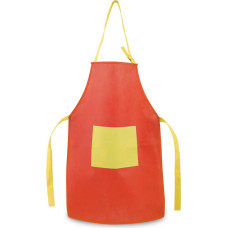 LAVENDER. Children's non-woven Apron. (80 g/m²) / Red