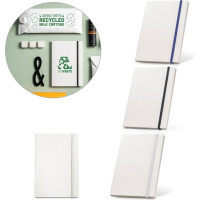 MILKY. A5 notepad made from recycled milk cartons with lined pages