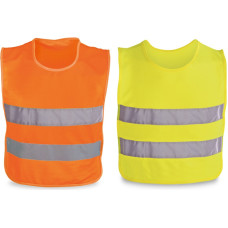 MIKE. 100% polyester reflective kids’ vests / Yellow