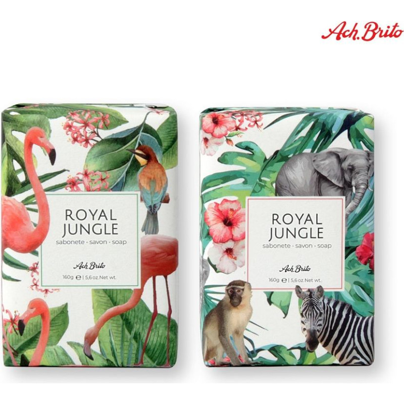 Ach. Brito&reg; ROYAL JUNGLE. Soaps enriched with green clay (160g)