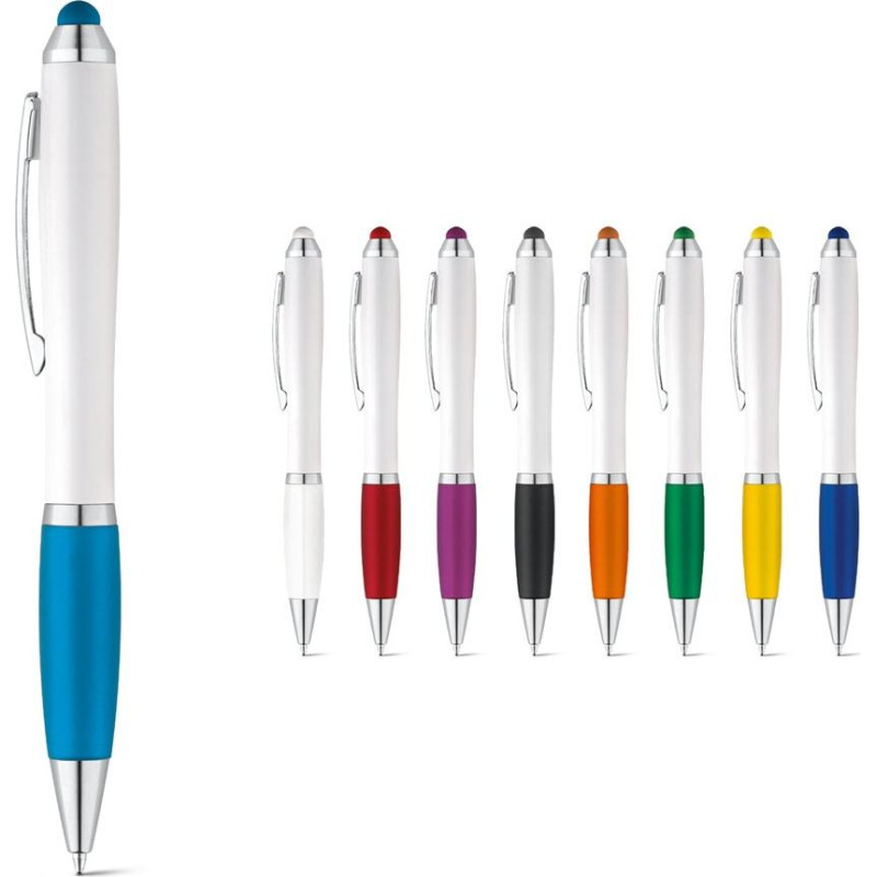 SANS. Ball pen with twist mechanism and metal clip