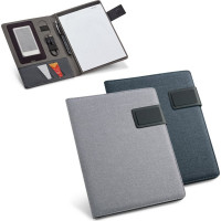 PYNCHON. A5 folder in imitation linen and PU with lined pages