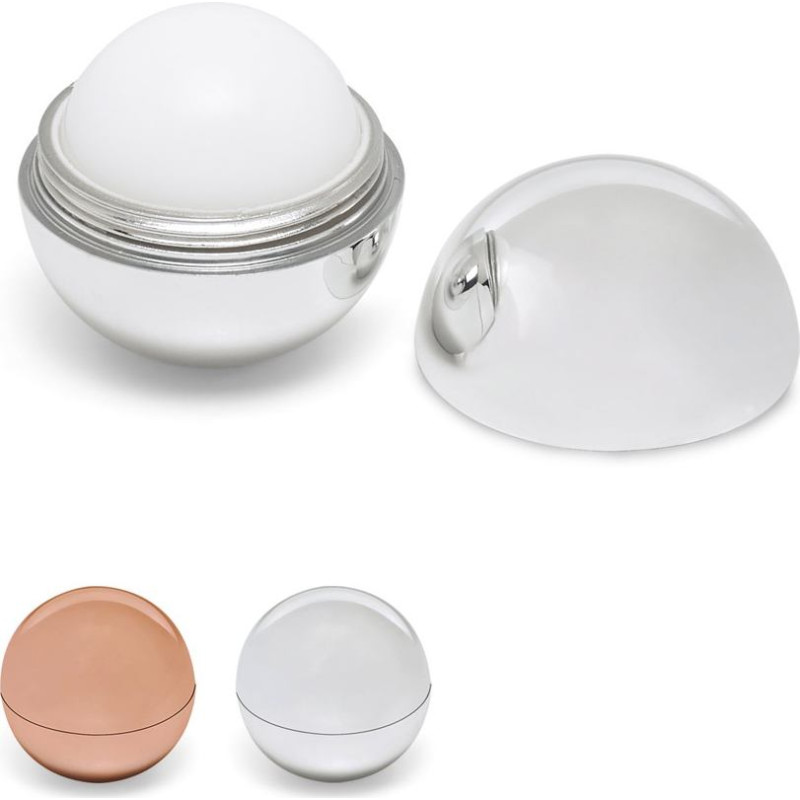 ALBA. Lip balm with ABS round-shaped packaging