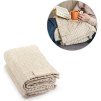 CELINE. Blanket in recycled polyester (100% rPET) with a stitched detail for personalisation