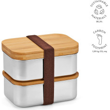 Vermeer Lunchbox rSS 1480ml with Bamboo lid and cutlery