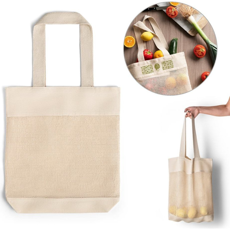 MUMBAI. 100% cotton mesh bag (180 g/m²)