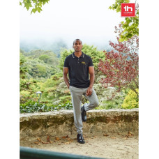 Th Clothes&reg; THC ROME. Men's Polo Shirt with contrast colour trim and buttons