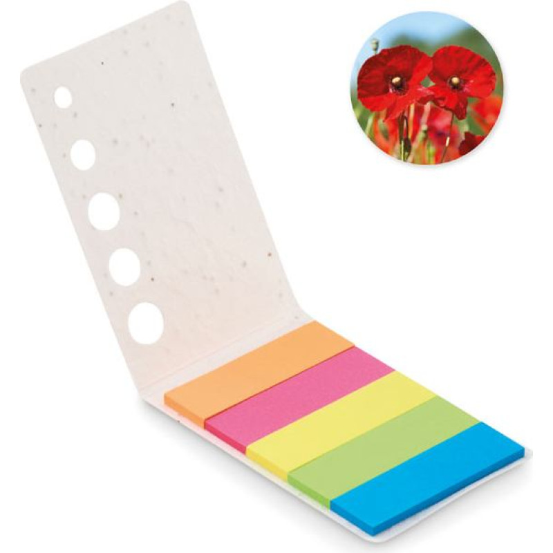 Seed paper page markers pad