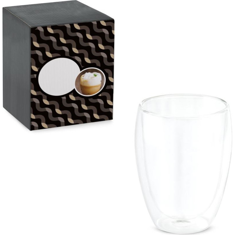 MACHIATO CUP. Borosilicate glass cup 350 mL