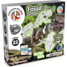 Science4You 2 in 1 Fossil Excavation Kit I. Educational game for children