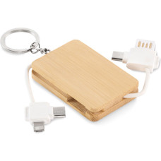 Key ring charging cable