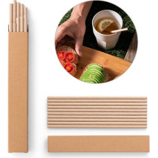 LAMONE. Set of 10 kraft paper straws