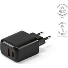 Franklin Wall Charger rABS 20W. USB-C and USB-A Fast charging
