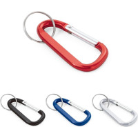 MATTHEW. Aluminium carabiner with keyring