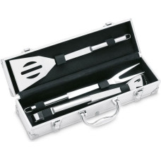 3 BBQ tools in aluminium case