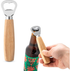 HOLZ. Bottle opener in metal and wood