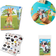 MADAGASCAR. Sticker set with six sheets