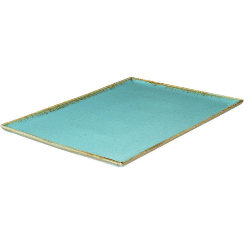 Porland SEASONS TURQUOISE taisnstūrveida &scaron;ķīvis 35X25cm, Porland